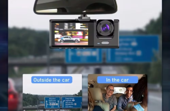 Dash Cam W/ IR Night Vision Loop Recording & 2″ IPS Screen 1080P 3 Camera ， DVR recorder, video recorder, Vehicle DVR