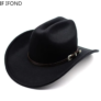 New Vintage Western Cowboy Hat For Men’s Gentleman Lady Jazz Cowgirl With Leather Wide Brim Cloche Church Sombrero Hombre Caps